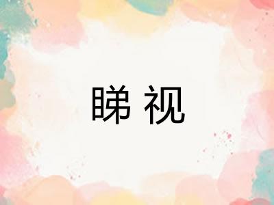 睇视