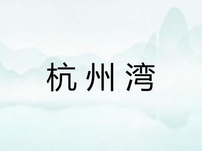 杭州湾 杭州湾