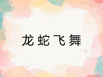 龙蛇飞舞 龙蛇飞舞