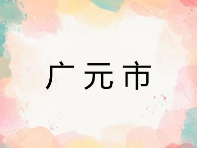 广元市 广元市