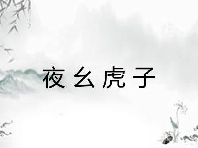夜幺虎子 夜幺虎子