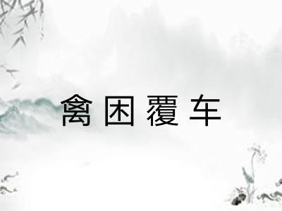 禽困覆车 禽困覆车