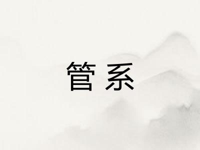 管系 管系
