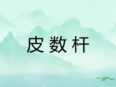 皮数杆 皮数杆