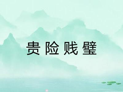 贵险贱璧 贵险贱璧