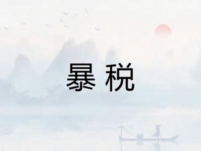 暴税 暴税