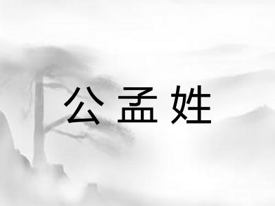 公孟姓