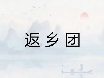 返乡团 返乡团