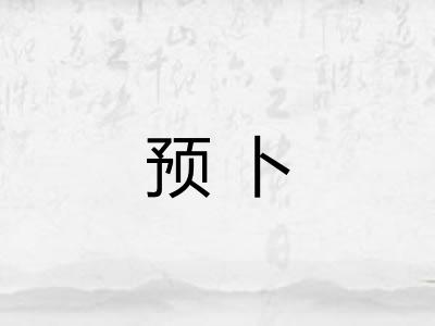 预卜
