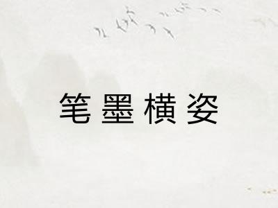 笔墨横姿 笔墨横姿