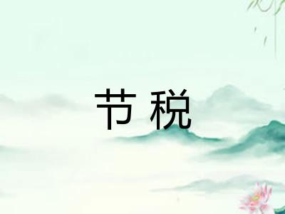 节税 节税