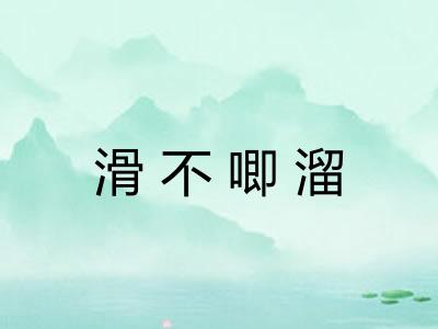 滑不唧溜 滑不唧溜