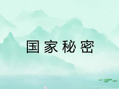 国家秘密