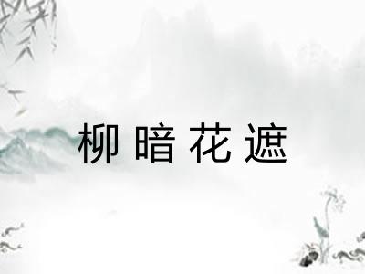 柳暗花遮 柳暗花遮