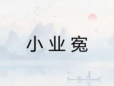 小业寃 小业寃