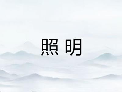 照明 照明
