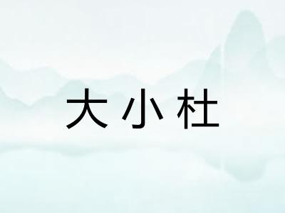 大小杜