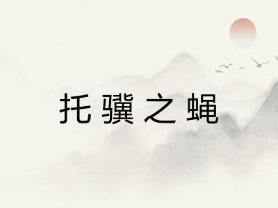 托骥之蝇 托骥之蝇