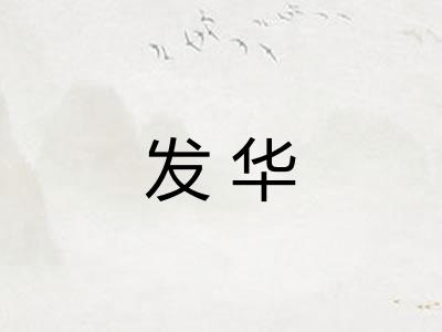 发华 发华