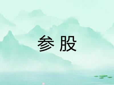 参股 参股