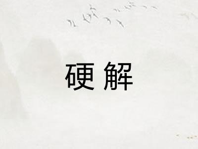 硬解 硬解