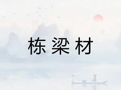 栋梁材 栋梁材