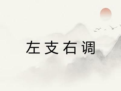 左支右调