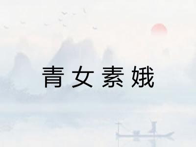 青女素娥 青女素娥