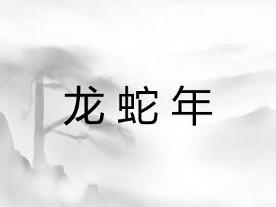 龙蛇年 龙蛇年