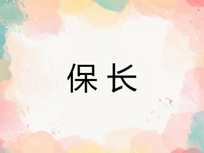 保长 保长