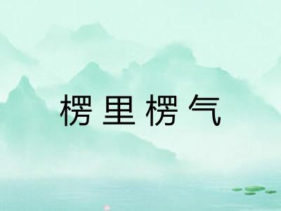 楞里楞气 楞里楞气