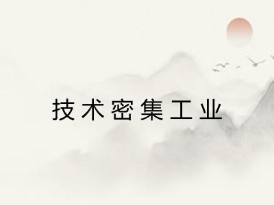 技术密集工业 技术密集工业