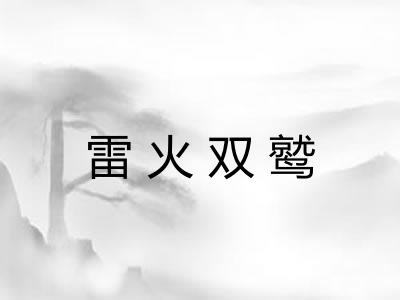 雷火双鹫 雷火双鹫
