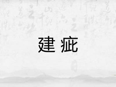 建疵 建疵