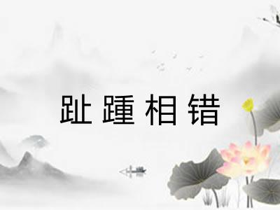 趾踵相错 趾踵相错