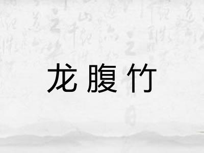 龙腹竹 龙腹竹