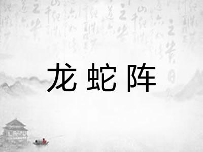 龙蛇阵 龙蛇阵