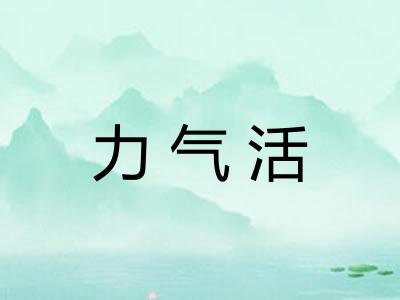 力气活