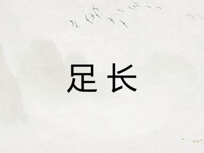 足长 足长