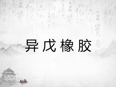 异戊橡胶 异戊橡胶