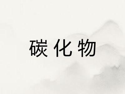 碳化物 碳化物