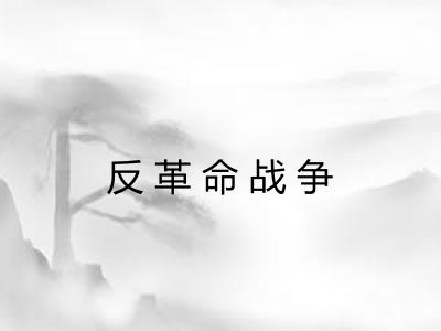 反革命战争 反革命战争
