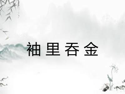 袖里吞金 袖里吞金