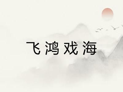 飞鸿戏海 飞鸿戏海