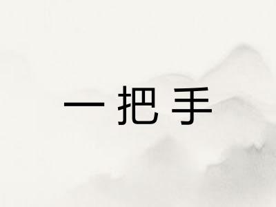 一把手