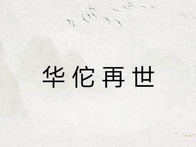 华佗再世 华佗再世