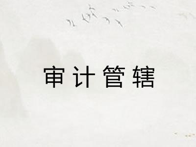 审计管辖 审计管辖