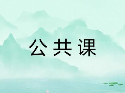 公共课