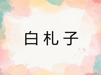 白札子 白札子