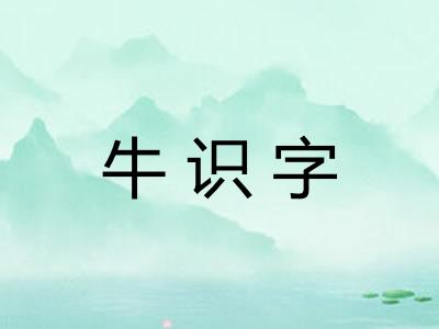 牛识字 牛识字